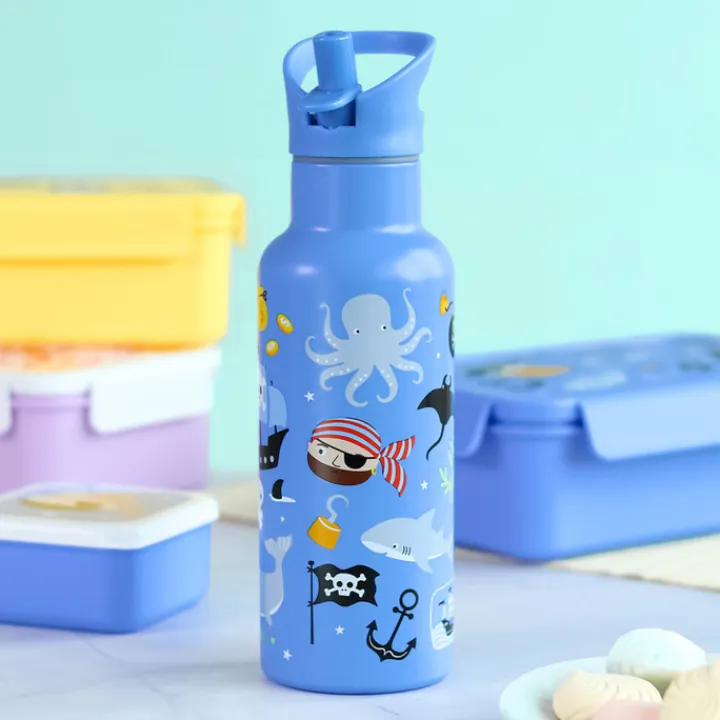 Waterflessen|Thermosflessen>A Little Lovely Company Alex Water Bottle XL pirates