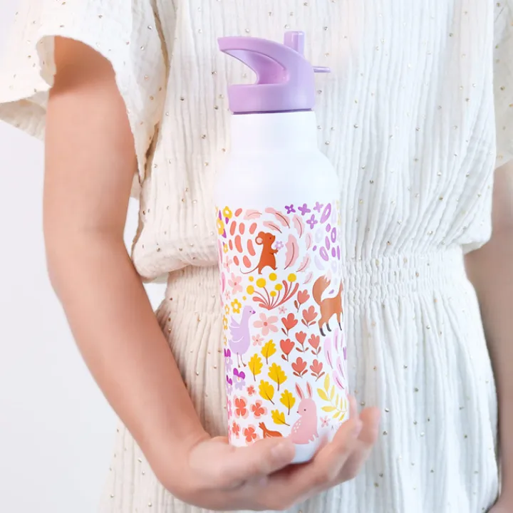 Waterflessen|Thermosflessen>A Little Lovely Company Alex Water Bottle XL flower garden