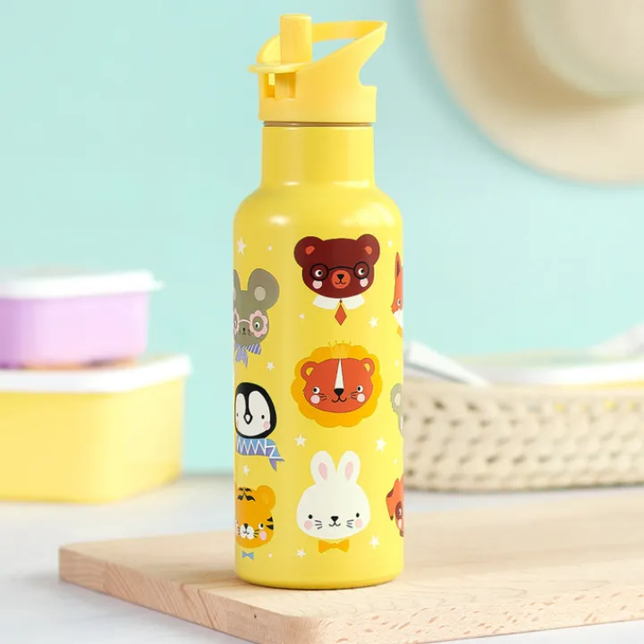 Waterflessen|Thermosflessen>A Little Lovely Company Alex Water Bottle XL animal friends