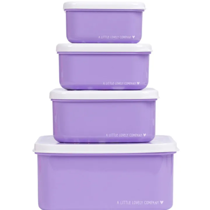 Lunchboxen>A Little Lovely Company Charlie Lunch & Snack Box unicorn dreams