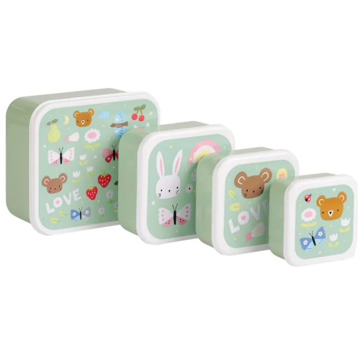 Lunchboxen>A Little Lovely Company Charlie Lunch & Snack Box joy