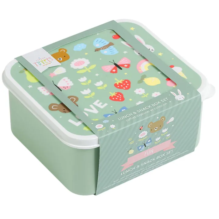 Lunchboxen>A Little Lovely Company Charlie Lunch & Snack Box joy