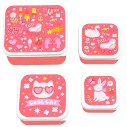 Lunchboxen>A Little Lovely Company Charlie Lunch & Snack Box fun