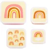 Lunchboxen>A Little Lovely Company Charlie Lunch & Snack Box rainbows