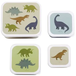 Lunchboxen>A Little Lovely Company Charlie Lunch & Snack Box dinosaurs