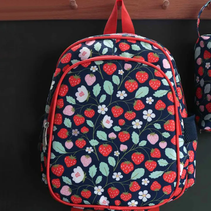 Peuter Rugzakken|Kinderrugzakken>A Little Lovely Company Noa Backpack strawberries