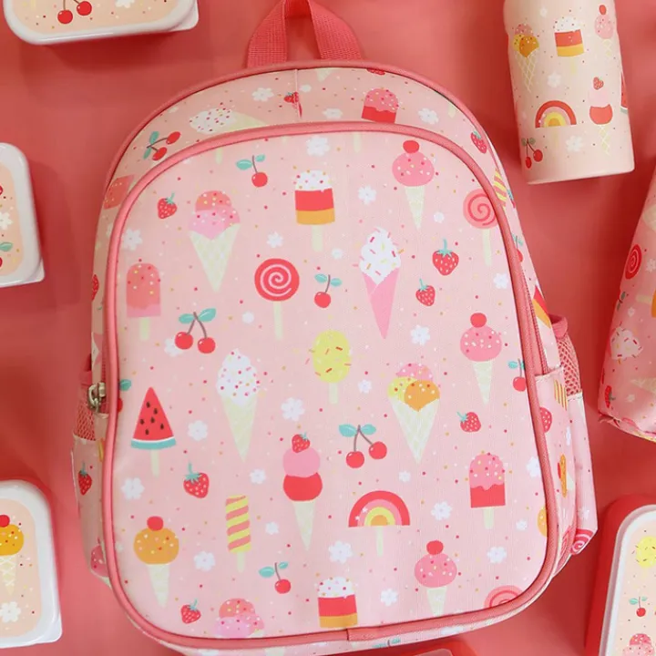 Peuter Rugzakken|Kinderrugzakken>A Little Lovely Company Noa Backpack ice-cream
