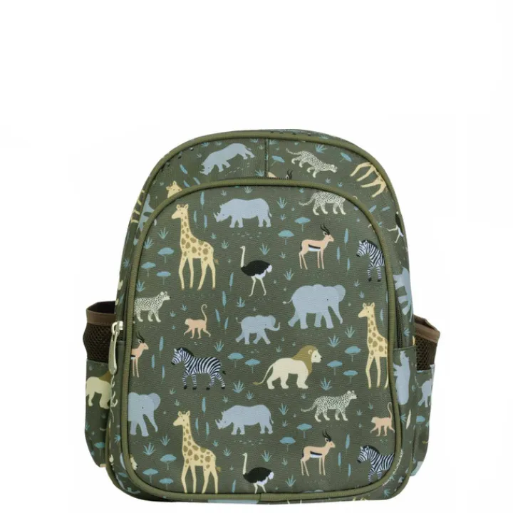 Peuter Rugzakken|Kinderrugzakken>A Little Lovely Company Noa Backpack savanna