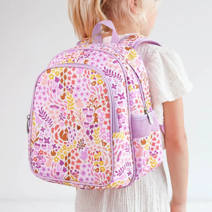 Peuter Rugzakken|Kinderrugzakken>A Little Lovely Company Noa Backpack flower garden