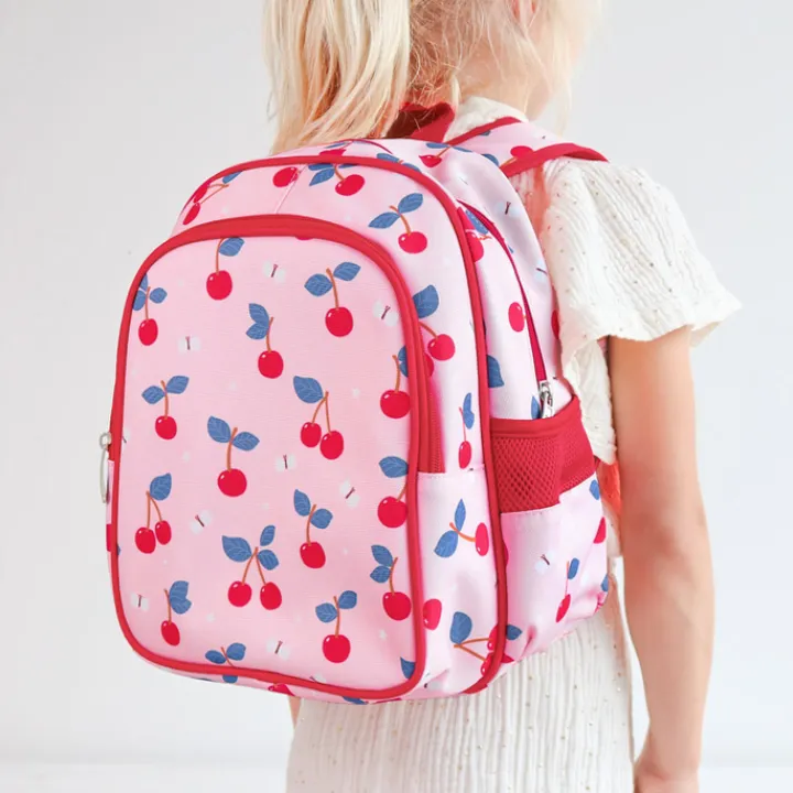 Peuter Rugzakken|Kinderrugzakken>A Little Lovely Company Noa Backpack cherries