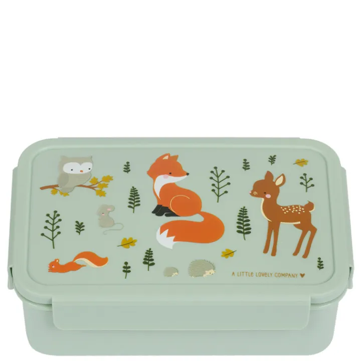 Lunchboxen>A Little Lovely Company Robin Bento Lunchbox forest friends
