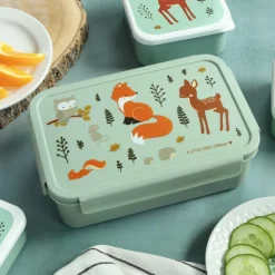 Lunchboxen>A Little Lovely Company Robin Bento Lunchbox forest friends