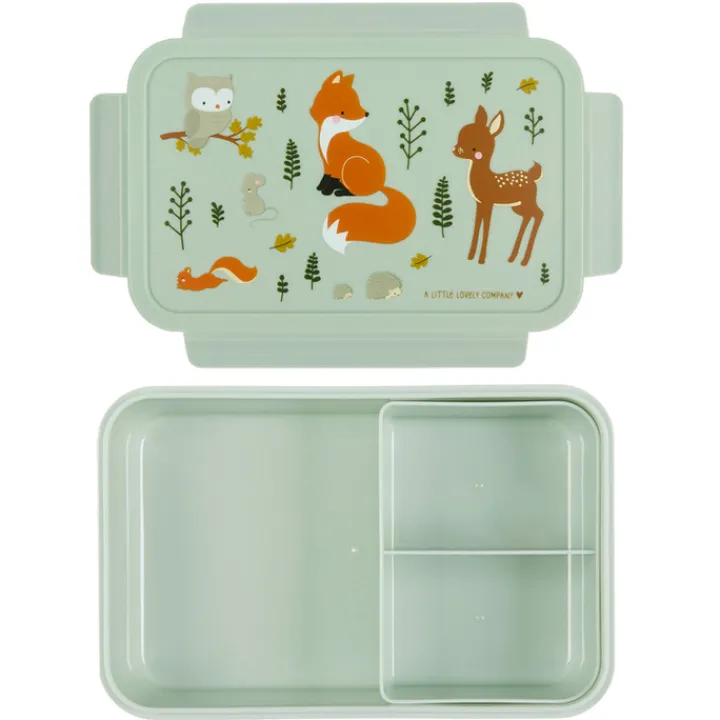 Lunchboxen>A Little Lovely Company Robin Bento Lunchbox forest friends