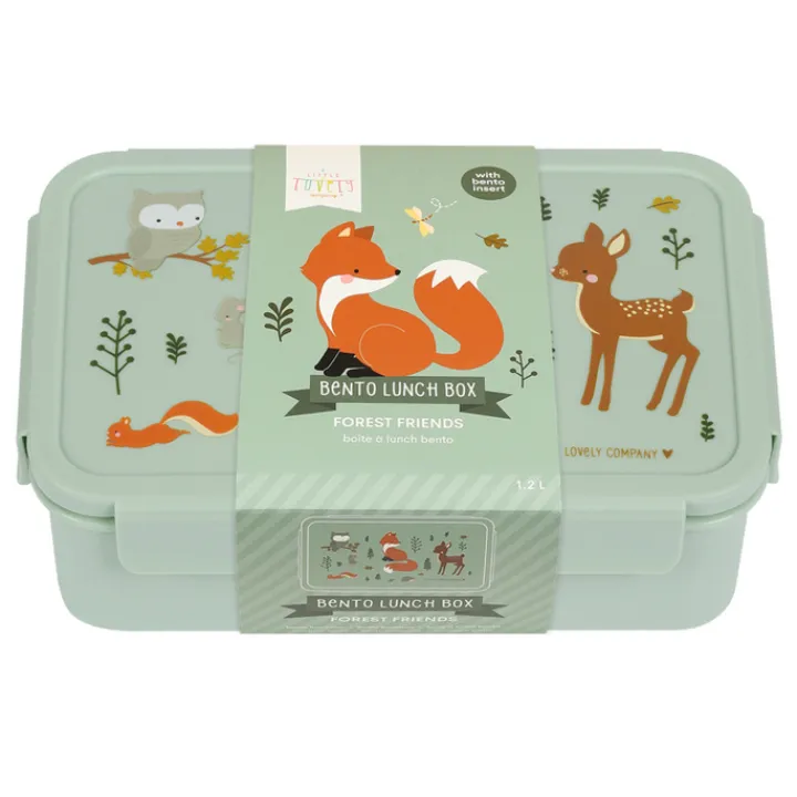 Lunchboxen>A Little Lovely Company Robin Bento Lunchbox forest friends