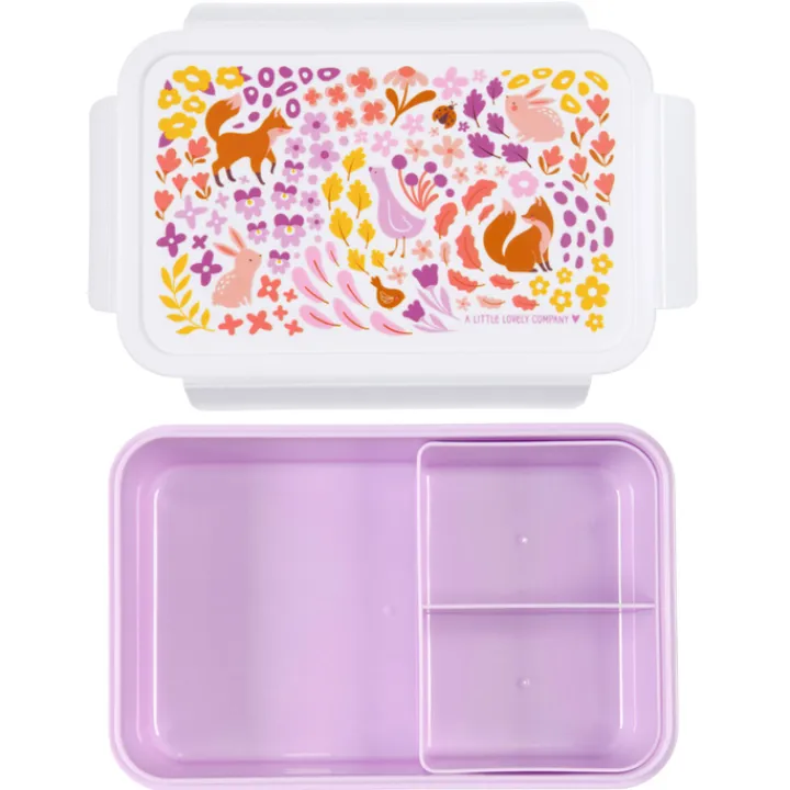 Lunchboxen>A Little Lovely Company Robin Bento Lunchbox flower garden