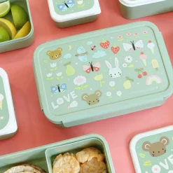 Lunchboxen>A Little Lovely Company Robin Bento Lunchbox joy