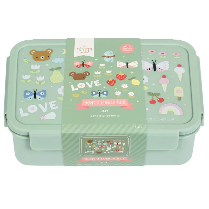 Lunchboxen>A Little Lovely Company Robin Bento Lunchbox joy