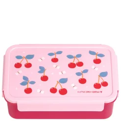 Lunchboxen>A Little Lovely Company Robin Bento Lunchbox cherries