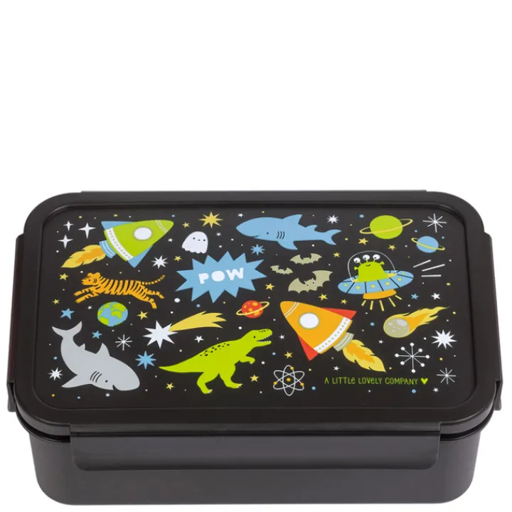 Lunchboxen>A Little Lovely Company Robin Bento Lunchbox galaxy