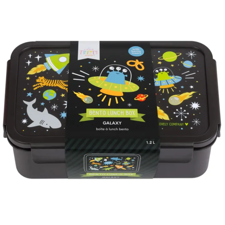 Lunchboxen>A Little Lovely Company Robin Bento Lunchbox galaxy
