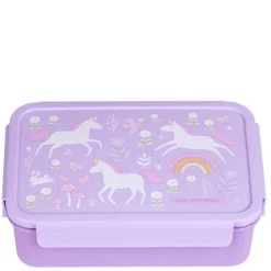 Lunchboxen>A Little Lovely Company Robin Bento Lunchbox unicorn dreams