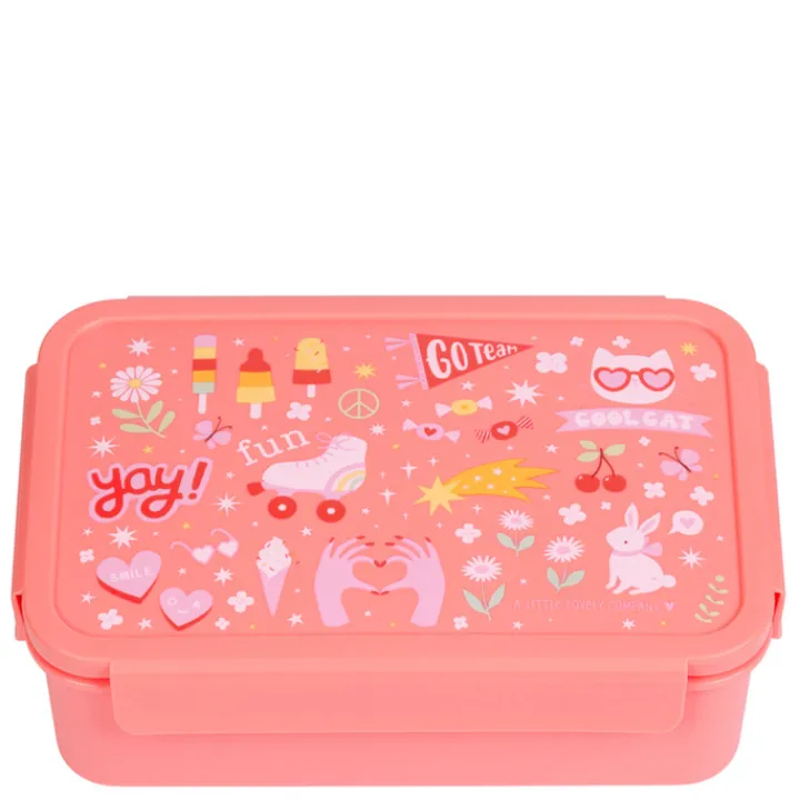 Lunchboxen>A Little Lovely Company Robin Bento Lunchbox fun