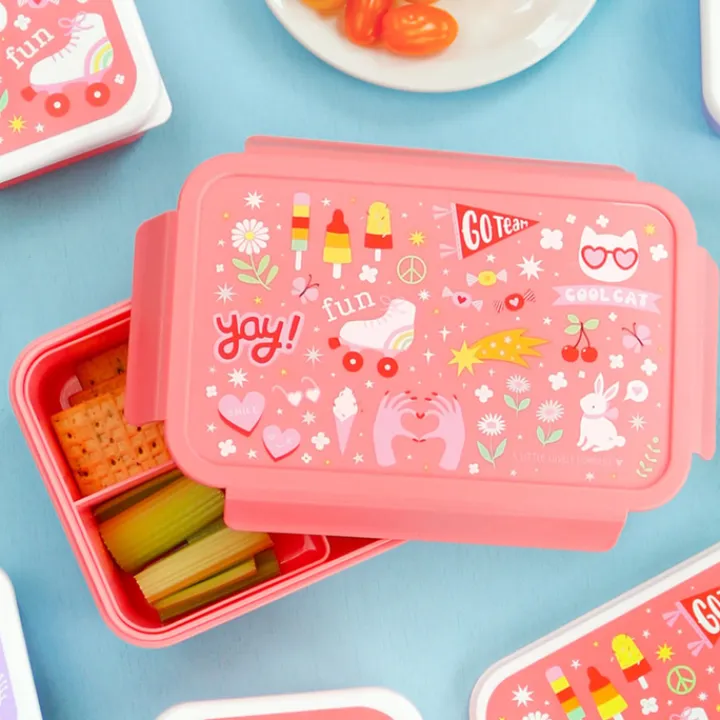 Lunchboxen>A Little Lovely Company Robin Bento Lunchbox fun