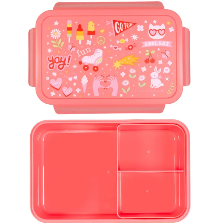Lunchboxen>A Little Lovely Company Robin Bento Lunchbox fun