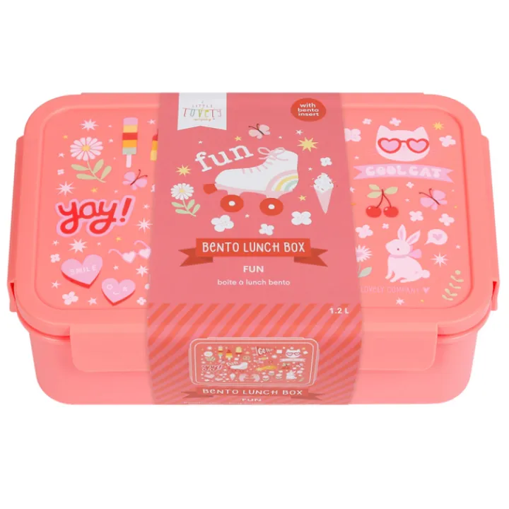 Lunchboxen>A Little Lovely Company Robin Bento Lunchbox fun