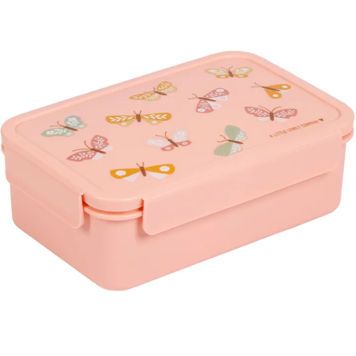 Lunchboxen>A Little Lovely Company Robin Bento Lunchbox butterflies