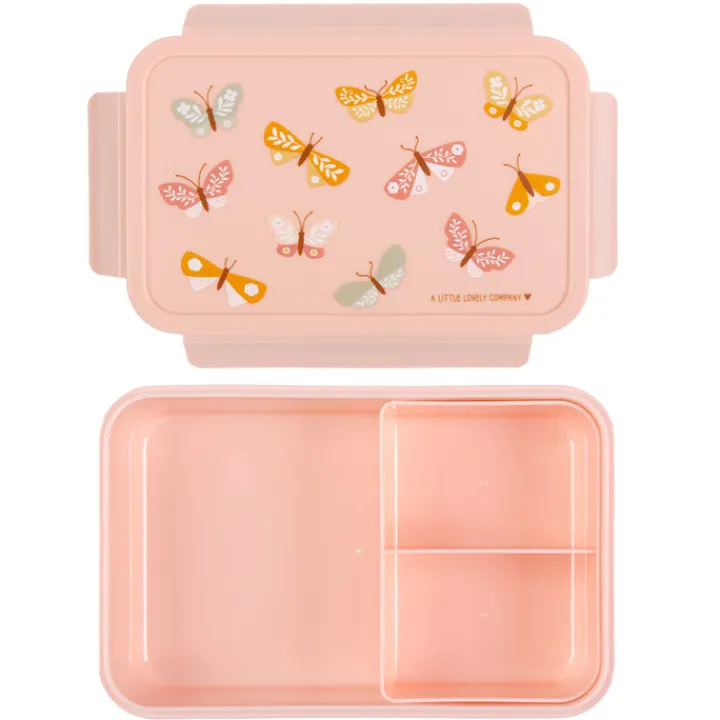 Lunchboxen>A Little Lovely Company Robin Bento Lunchbox butterflies