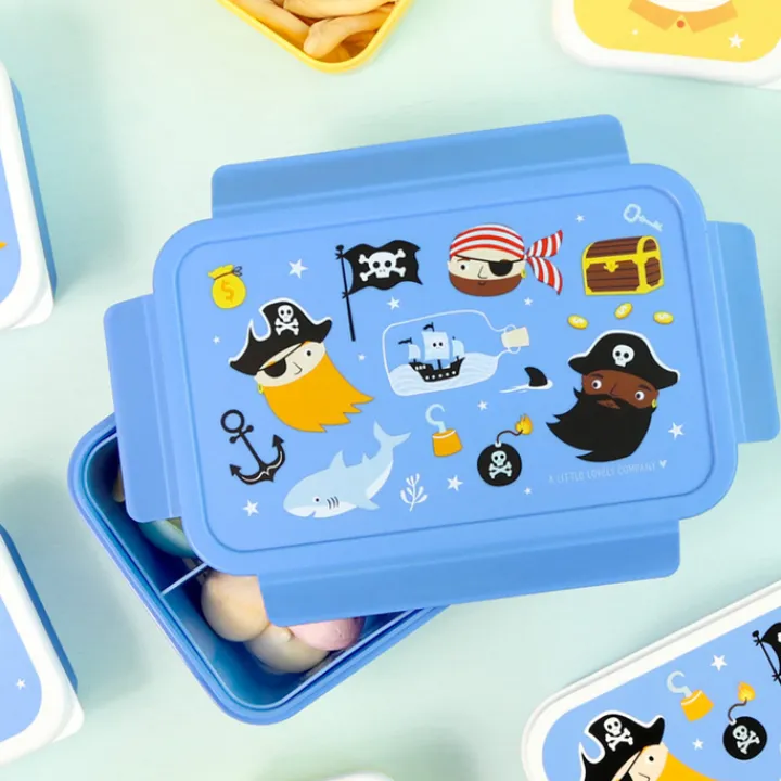 Lunchboxen>A Little Lovely Company Robin Bento Lunchbox pirates