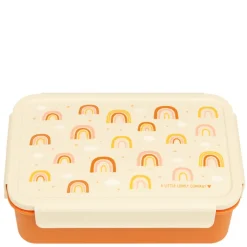 Lunchboxen>A Little Lovely Company Robin Bento Lunchbox rainbows