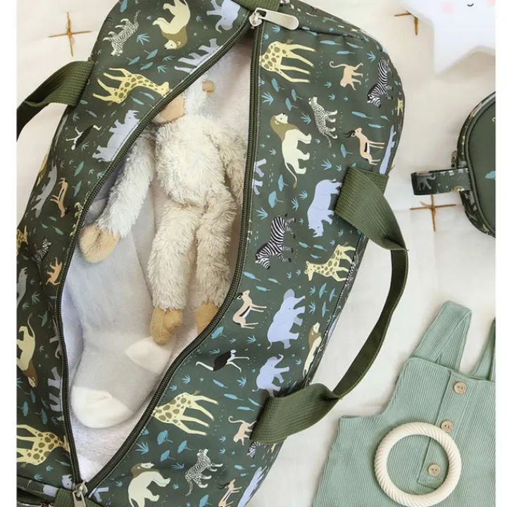 Kleine Reistassen|Handbagage Reistassen>A Little Lovely Company Sam Weekendbag savanna