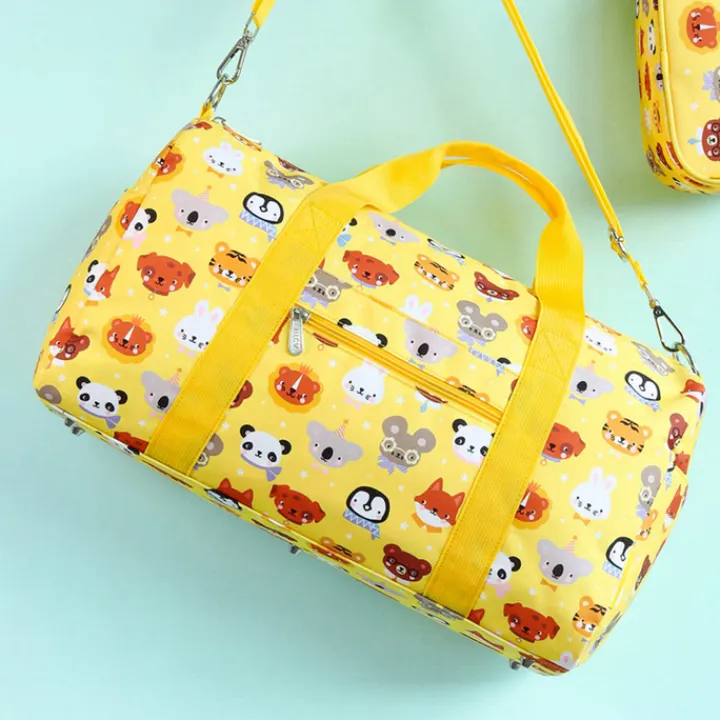 Kleine Reistassen|Handbagage Reistassen>A Little Lovely Company Sam Weekendbag animal friends