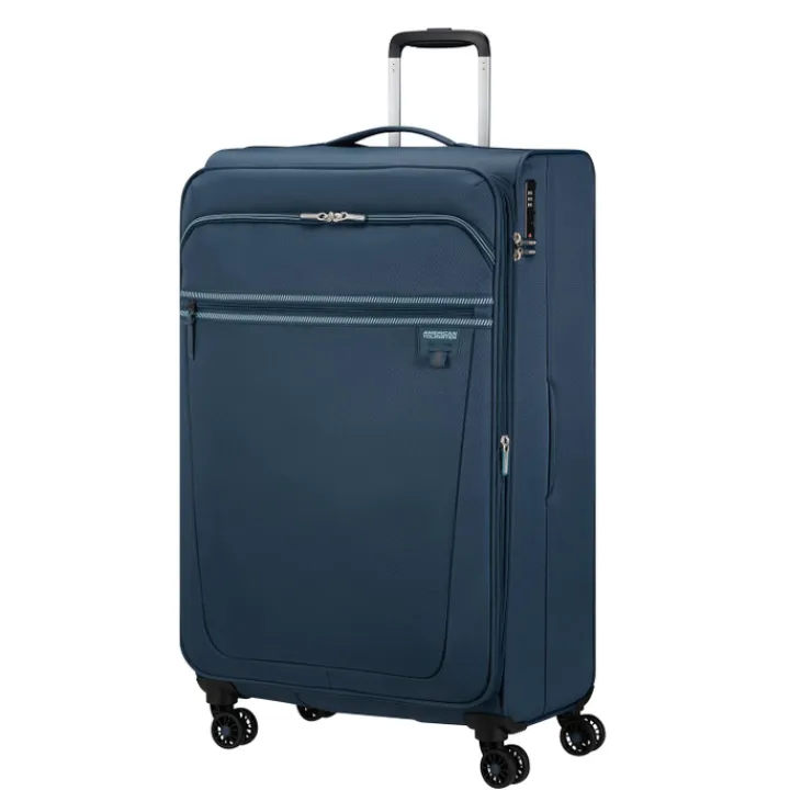 Reistrolleys|Reiskoffers>American Tourister Aerospin Spinner L Exp indigo
