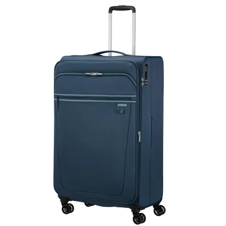 Reistrolleys|Reiskoffers>American Tourister Aerospin Spinner L Exp indigo