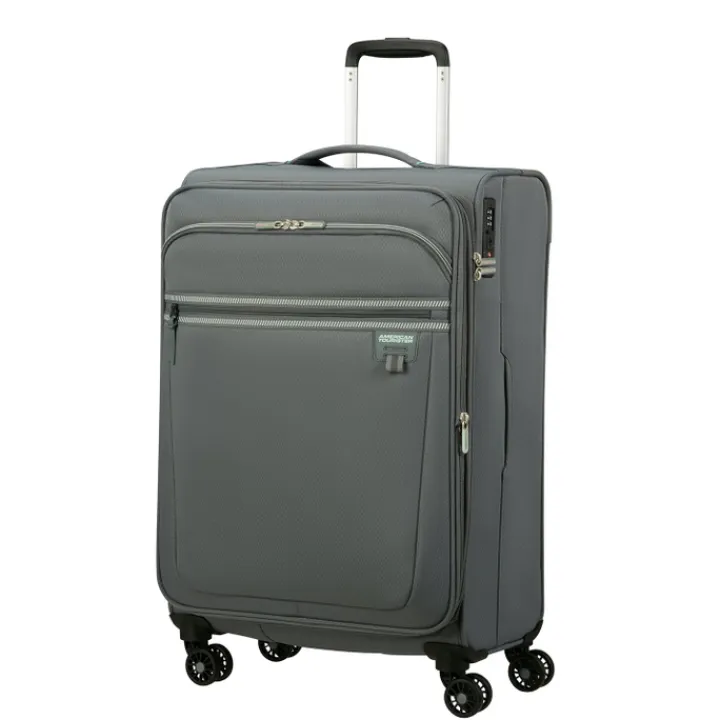 Reistrolleys|Reiskoffers>American Tourister Aerospin Spinner M Exp stone basalt