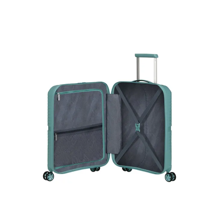 Transavia Trolleys|Ryanair Trolleys>American Tourister Airconic Spinner 55/20 TSA dusty turquoise