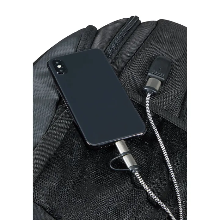 15.6 Inch Laptoptassen|Laptop Rugzakken>American Tourister At Work Laptop Backpack 15.6'' Eco USB bass black