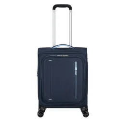 Transavia Trolleys|Handbagage Trolleys>American Tourister Cloudrider Spinner S Expandable TSA sky navy