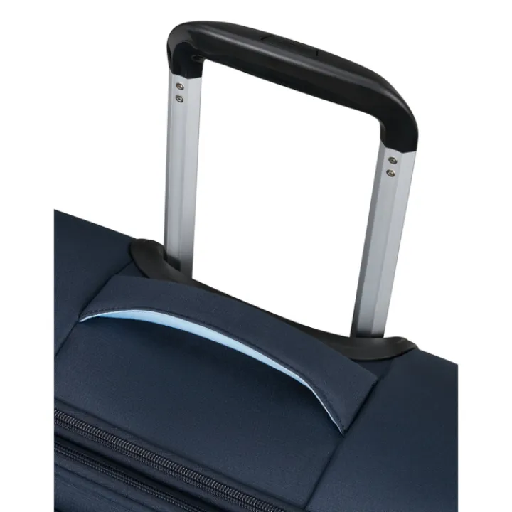 Transavia Trolleys|Handbagage Trolleys>American Tourister Cloudrider Spinner S Expandable TSA sky navy