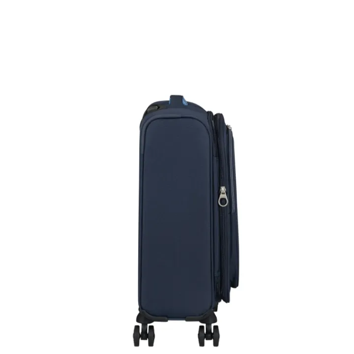 Transavia Trolleys|Handbagage Trolleys>American Tourister Cloudrider Spinner S Expandable TSA sky navy