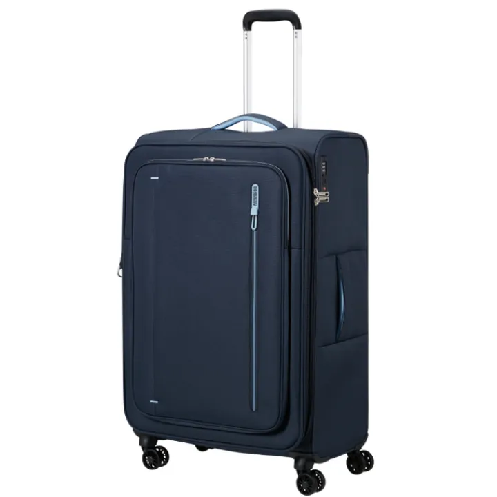 Reistrolleys|Reiskoffers>American Tourister Cloudrider Spinner L Expandable TSA sky navy