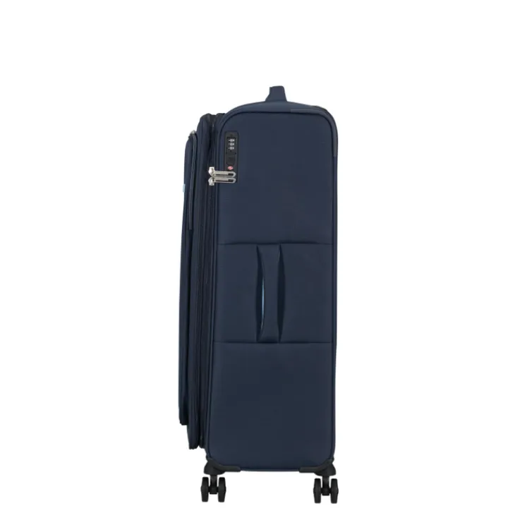 Reistrolleys|Reiskoffers>American Tourister Cloudrider Spinner L Expandable TSA sky navy