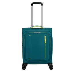 Transavia Trolleys|Handbagage Trolleys>American Tourister Cloudrider Spinner S Expandable TSA misty teal