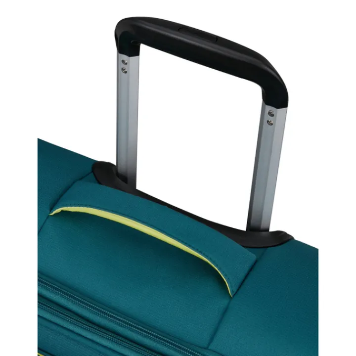 Transavia Trolleys|Handbagage Trolleys>American Tourister Cloudrider Spinner S Expandable TSA misty teal