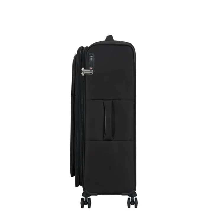 Reistrolleys|Reiskoffers>American Tourister Cloudrider Spinner L Expandable TSA jet black