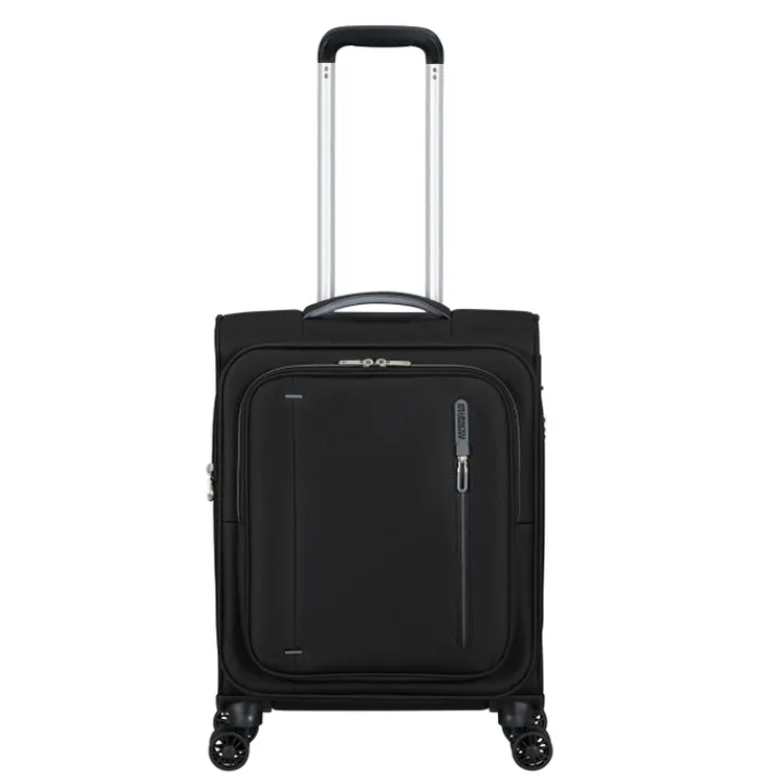 Transavia Trolleys|Handbagage Trolleys>American Tourister Cloudrider Spinner S Expandable TSA jet black