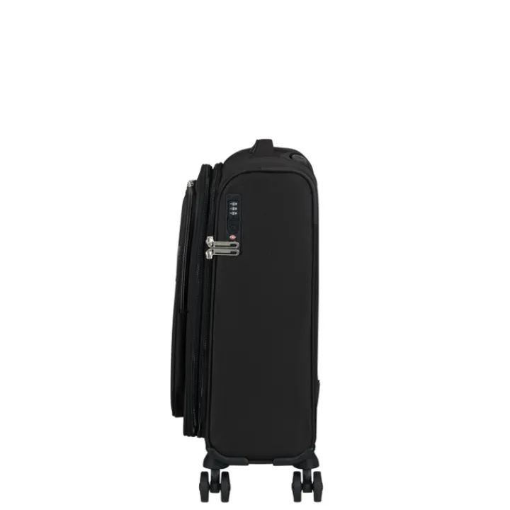 Transavia Trolleys|Handbagage Trolleys>American Tourister Cloudrider Spinner S Expandable TSA jet black